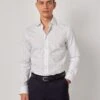 Slim Fit Pure Cotton Dobby Spot Cotton Shirt