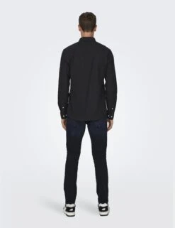 Only & Sons Slim Fit Pure Cotton Flannel Shirt -Marksandspencer Sale Store Slim Fit Pure Cotton Flannel Shirt 3