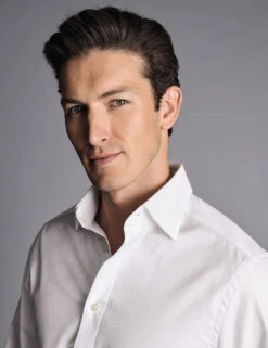 Slim Fit Pure Cotton Twill Oxford Shirt -Marksandspencer Sale Store Slim Fit Pure Cotton Twill Oxford Shirt 2