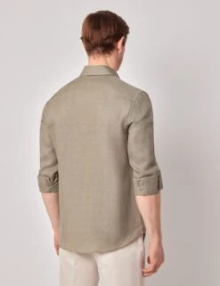 Slim Fit Pure Linen Utility Shirt -Marksandspencer Sale Store Slim Fit Pure Linen Utility Shirt 1