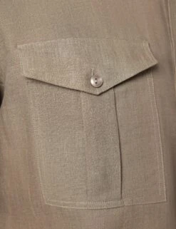 Slim Fit Pure Linen Utility Shirt -Marksandspencer Sale Store Slim Fit Pure Linen Utility Shirt 2