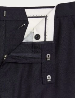 Slim Fit Pure Wool Herringbone Suit Trousers -Marksandspencer Sale Store Slim Fit Pure Wool Herringbone Suit Trousers 2
