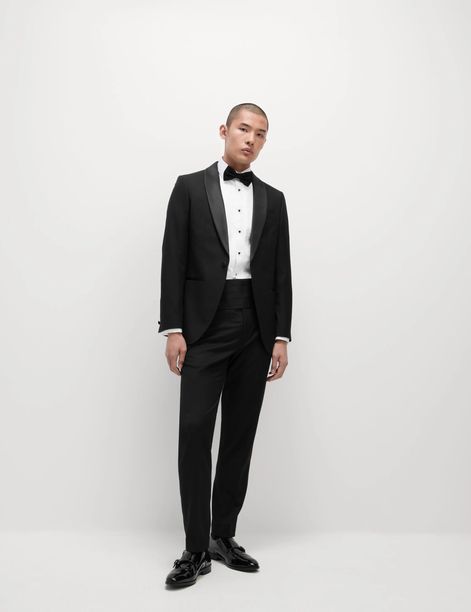 Slim Fit Shawl Collar Stretch Tuxedo Jacket 5 Slim Fit Shawl Collar Stretch Tuxedo Jacket - Image 5