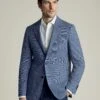 Slim Fit Wool Rich Linen Blend Check Jacket -Marksandspencer Sale Store Slim Fit Wool Rich Linen Blend Check Jacket