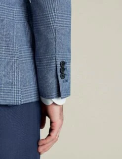 Slim Fit Wool Rich Linen Blend Check Jacket -Marksandspencer Sale Store Slim Fit Wool Rich Linen Blend Check Jacket 3