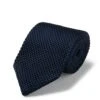 Slim Textured Pure Silk Knitted Tie
