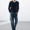 Straight Fit Japanese Selvedge Jeans -Marksandspencer Sale Store Straight Fit Japanese Selvedge Jeans