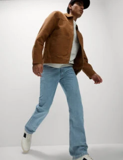 Straight Fit Pure Cotton Jeans -Marksandspencer Sale Store Straight Fit Pure Cotton Jeans 3