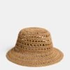 Straw Open Weave Bucket Hat -Marksandspencer Sale Store Straw Open Weave Bucket Hat