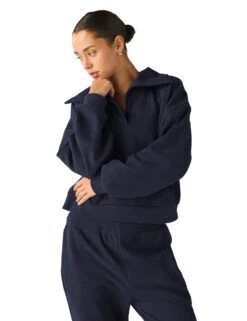 Beyond Yoga Street Smart Cotton Rich Collared Sweatshirt -Marksandspencer Sale Store Street Smart Cotton Rich Collared Sweatshirt 2