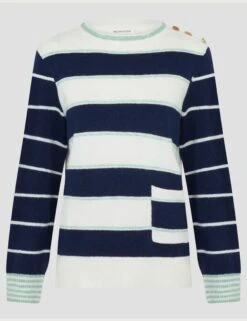MONSOON Striped Crew Neck Pocket Detail Jumper 14 MONSOON Striped Crew Neck Pocket Detail Jumper -Marksandspencer Sale Store Striped Crew Neck Pocket Detail Jumper 4