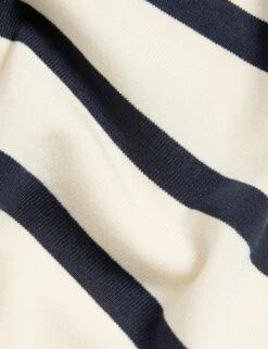 Striped Knitted Collared Button Front Cardigan -Marksandspencer Sale Store Striped Knitted Collared Button Front Cardigan 5