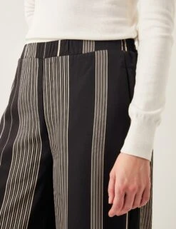 MONSOON Striped Straight Leg Trousers -Marksandspencer Sale Store Striped Straight Leg Trousers 3