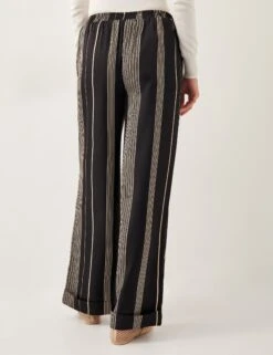 MONSOON Striped Straight Leg Trousers -Marksandspencer Sale Store Striped Straight Leg Trousers 4