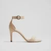 Suede Buckle Ankle Strap Stiletto Heel Sandals