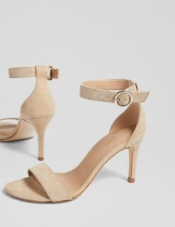 Suede Buckle Ankle Strap Stiletto Heel Sandals -Marksandspencer Sale Store Suede Buckle Ankle Strap Stiletto Heel Sandals 2