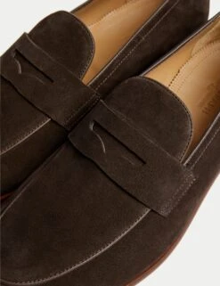 Suede Slip-On Loafers -Marksandspencer Sale Store Suede Slip On Loafers 2