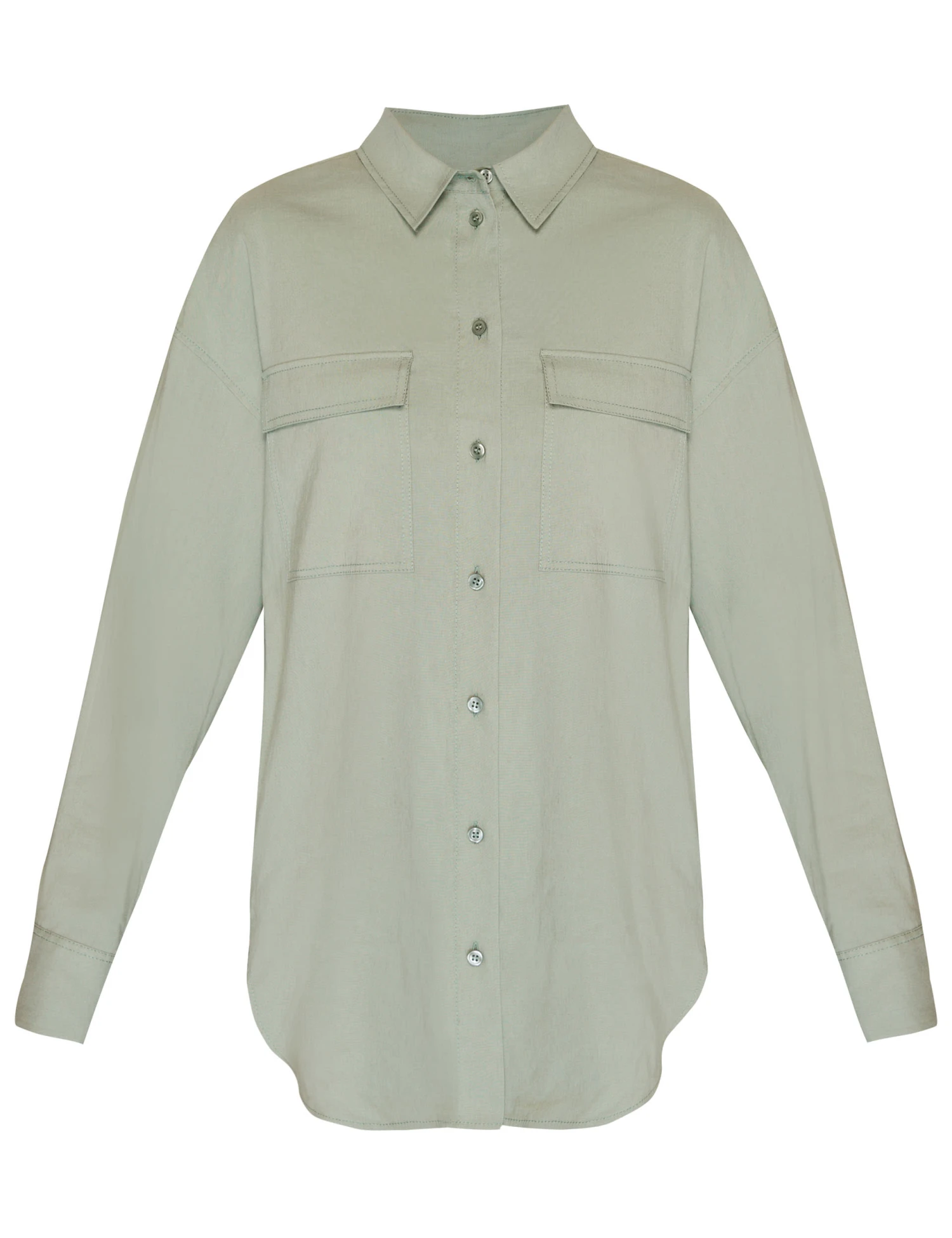 Sweaty Betty Summer Stretch Linen Rich Utility Shirt 2 Sweaty Betty Summer Stretch Linen Rich Utility Shirt - Image 2