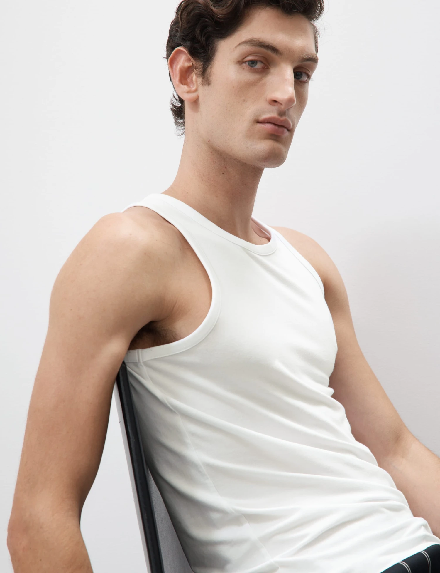 Supima® Cotton Modal Sleeveless Vest 3 Supima® Cotton Modal Sleeveless Vest - Image 3