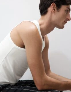 Supima® Cotton Modal Sleeveless Vest 24 Supima® Cotton Modal Sleeveless Vest -Marksandspencer Sale Store Supima Cotton Modal Sleeveless Vest 4