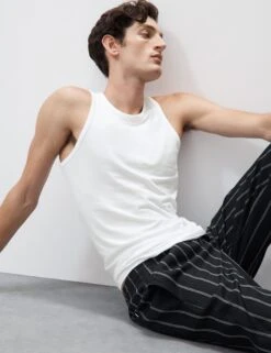 Supima® Cotton Modal Sleeveless Vest 26 Supima® Cotton Modal Sleeveless Vest -Marksandspencer Sale Store Supima Cotton Modal Sleeveless Vest 6