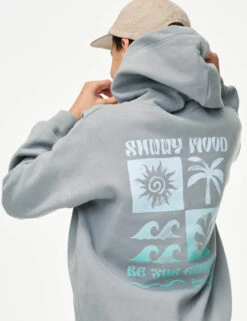 Surf Club Graphic Hoodie (6-16 Yrs) -Marksandspencer Sale Store Surf Club Graphic Hoodie 6 16 Yrs 1 2