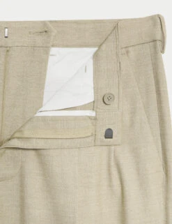 Tailored Fit 360 Flex Pleated Trousers -Marksandspencer Sale Store Tailored Fit 360 Flex Pleated Trousers 2