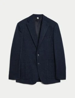 Tailored Fit Cotton Rich Puppytooth Blazer 21 Tailored Fit Cotton Rich Puppytooth Blazer -Marksandspencer Sale Store Tailored Fit Cotton Rich Puppytooth Blazer 1