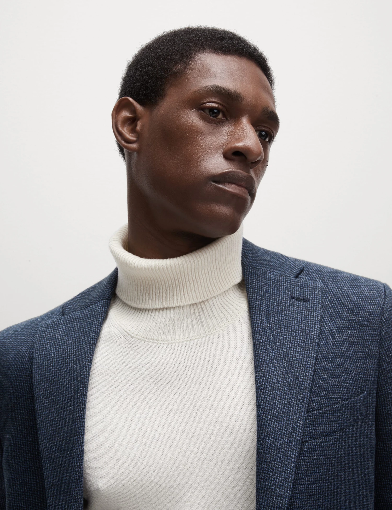 Tailored Fit Cotton Rich Puppytooth Blazer 4 Tailored Fit Cotton Rich Puppytooth Blazer - Image 4