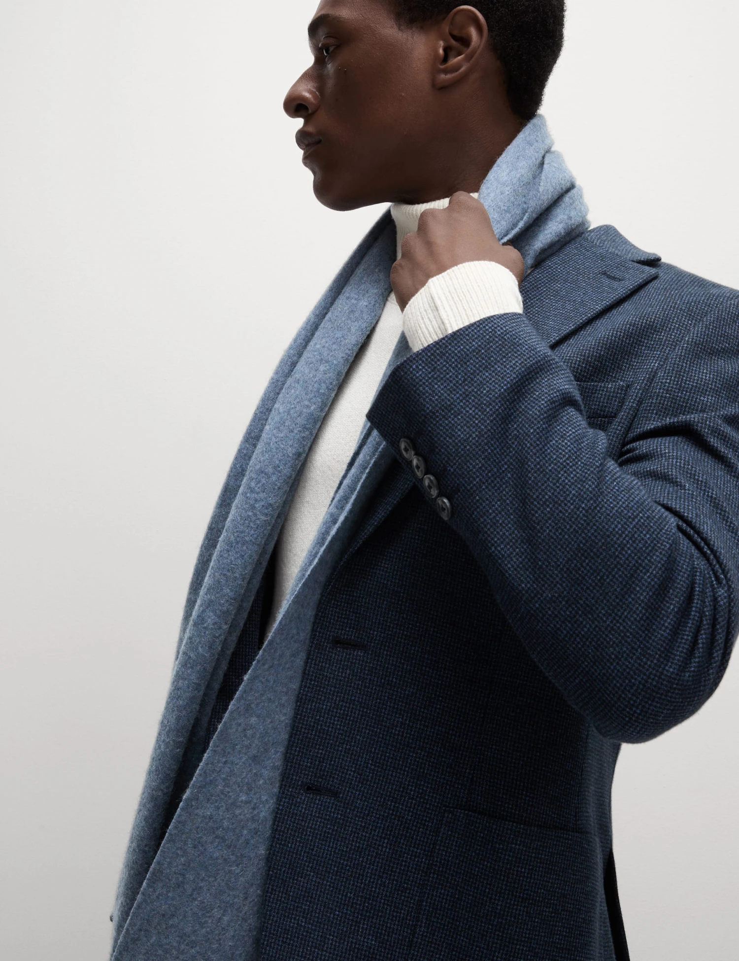 Tailored Fit Cotton Rich Puppytooth Blazer 6 Tailored Fit Cotton Rich Puppytooth Blazer - Image 6