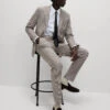 Tailored Fit Grid Check Suit Trousers -Marksandspencer Sale Store Tailored Fit Grid Check Suit Trousers