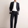 Jaeger Tailored Fit Silk & Linen Blend Suit Trousers -Marksandspencer Sale Store Tailored Fit Silk Linen Blend Suit Trousers