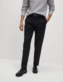 Tailored Fit Stretch Smart Trousers -Marksandspencer Sale Store Tailored Fit Stretch Smart Trousers 5