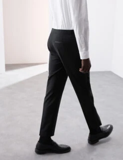 Tailored Fit Wool Blend Tuxedo Trousers -Marksandspencer Sale Store Tailored Fit Wool Blend Tuxedo Trousers 5