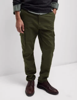 Tapered Fit Stretch Cargo Trousers -Marksandspencer Sale Store Tapered Fit Stretch Cargo Trousers 2