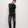 Tapered Fit Vintage Crosshatch Jeans -Marksandspencer Sale Store Tapered Fit Vintage Crosshatch Jeans