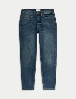 Tapered Fit Vintage Wash Stretch Jeans -Marksandspencer Sale Store Tapered Fit Vintage Wash Stretch Jeans 1