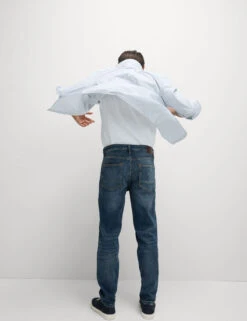 Tapered Fit Vintage Wash Stretch Jeans -Marksandspencer Sale Store Tapered Fit Vintage Wash Stretch Jeans 4