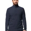 Jack Wolfskin Taunus Half Zip Funnel Neck Fleece Sweatshirt -Marksandspencer Sale Store Taunus Half Zip Funnel Neck Fleece Sweatshirt