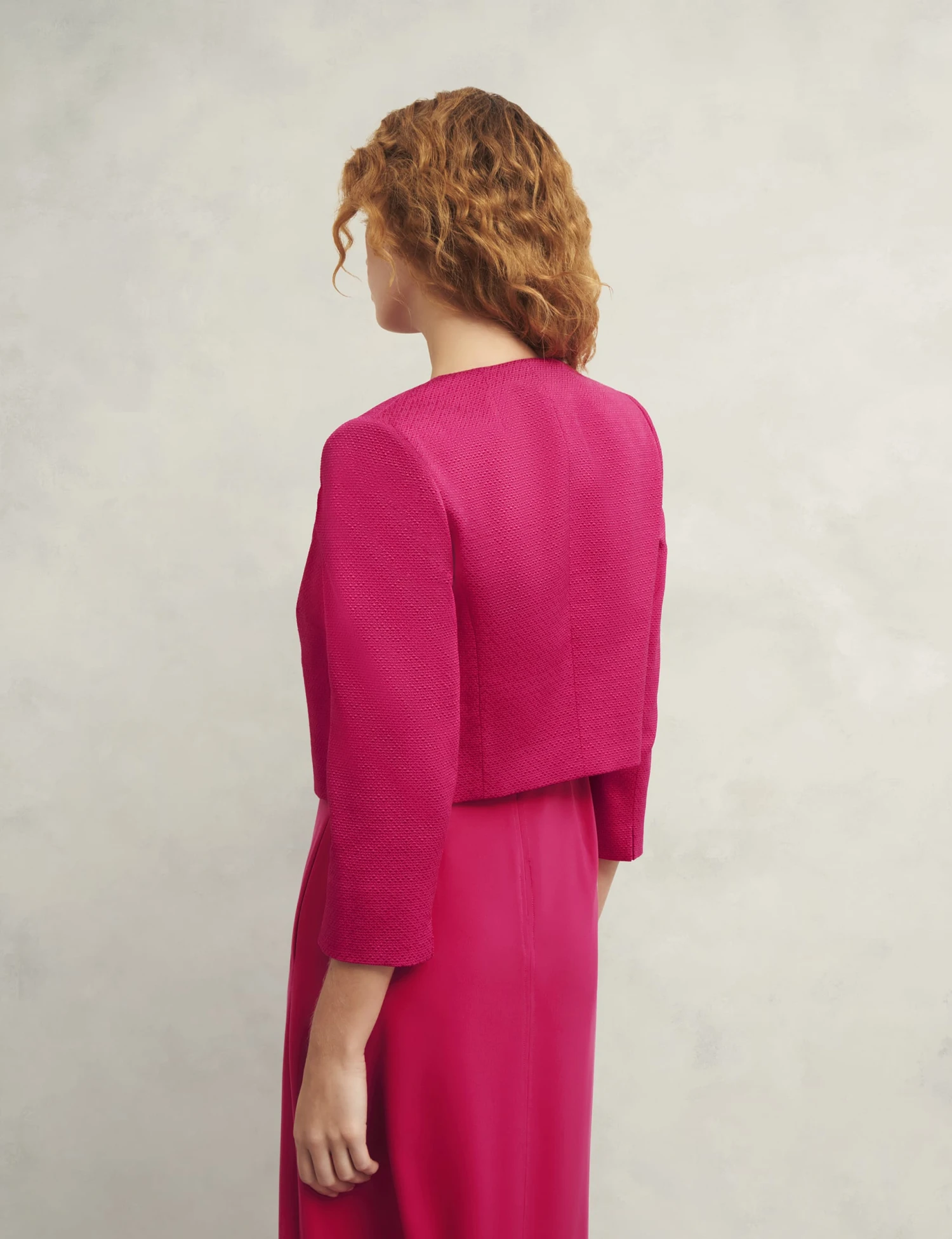 Textured Cropped Jacket 4 Textured Cropped Jacket - Image 4