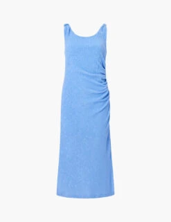 French Connection Textured Knotted Midi Bodycon Dress