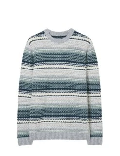 Textured Striped Crew Neck Jumper With Wool 11 Textured Striped Crew Neck Jumper With Wool -Marksandspencer Sale Store Textured Striped Crew Neck Jumper with Wool 1
