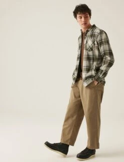 Regatta Thamos Cotton Blend Check Flannel Overshirt -Marksandspencer Sale Store Thamos Cotton Blend Check Flannel Overshirt 2