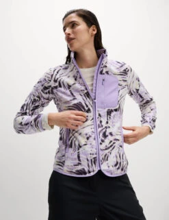 Thermal Printed Zip Up Funnel Neck Fleece -Marksandspencer Sale Store Thermal Printed Zip Up Funnel Neck Fleece 3