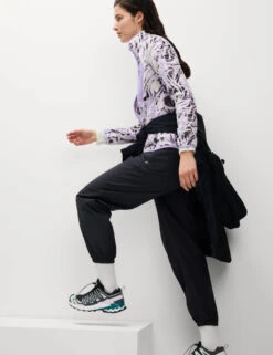 Thermal Printed Zip Up Funnel Neck Fleece -Marksandspencer Sale Store Thermal Printed Zip Up Funnel Neck Fleece 4