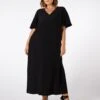 V-Neck Maxi T-Shirt Dress 11 V-Neck Maxi T-Shirt Dress -Marksandspencer Sale Store V Neck Maxi T Shirt Dress