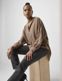 French Connection V-Neck Shirt -Marksandspencer Sale Store V Neck Shirt 2