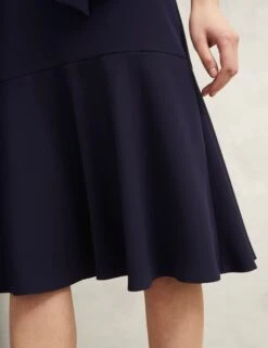 V-Neck Tie Detail Midi Waisted Dress -Marksandspencer Sale Store V Neck Tie Detail Midi Waisted Dress 5