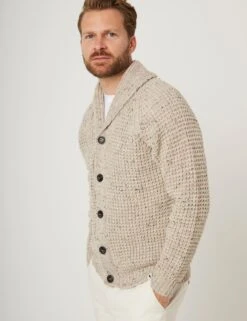 Waffle Shawl Cardigan