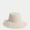 Wide Brim Bucket Hat With Linen -Marksandspencer Sale Store Wide Brim Bucket Hat With Linen